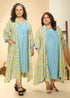 BLUE YELLOW JACKET DRESS